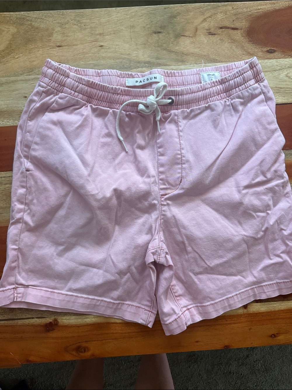 PacSun Light Pink Elastic Drawstring Athletic Shorts